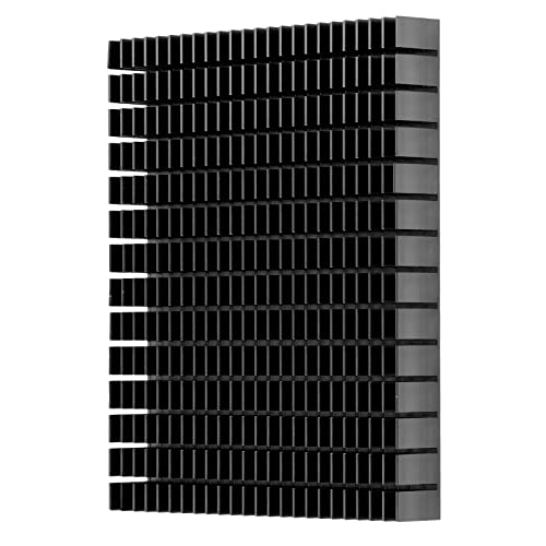 Kühlkörper 150x120x20mm Aluminium Kühler Kühlrippe für Kühler Elektronik CPU Leistungsverstärker PCB Board(Schwarz) von BestYiJo