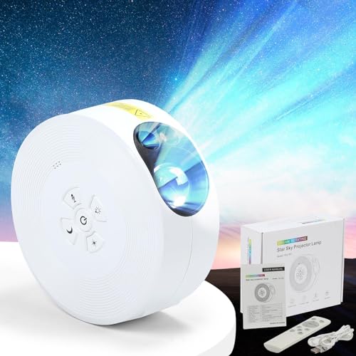 Led Smart Sternenhimmel Projektor, Sternenprojektor, Astronaut Projektor Sprachsteuerung mit Fernbedienung und Timer, Galaxy Projector 360 ° Einstellbar Nachtlicht für Baby Kinder Schlafzimmer von BestYiJo