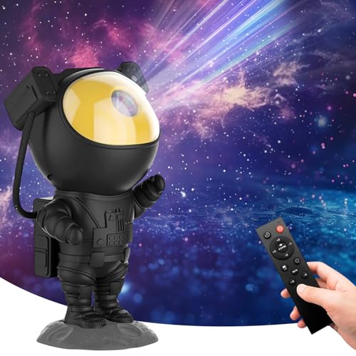 BestYiJo Sternenhimmel Projektor, Galaxy Projector Astronaut Projektor Schwarzes Gold Samurai mit Fernbedienung LED Night Light Starry Sky 360 ° Rotieren für die Raumdekoration (Schwarzes Gold) von BestYiJo