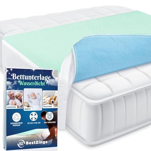 Bestzings- Inkontinenzunterlage waschbar - Inkontinenz bettunterlage - Bettunterlage wasserdicht - Wasserdichte matratzenauflage - Betteinlagen inkontinenz - Matratzenschutz wasserdicht 90x85 Bestzings- Inkontinenzunterlage waschbar - Inkontinenz bettunterlage - Bettunterlage wasserdicht - Wasserdichte matratzenauflage - Betteinlagen inkontinenz - Matratzenschutz wasserdicht 90x85 von BestZings