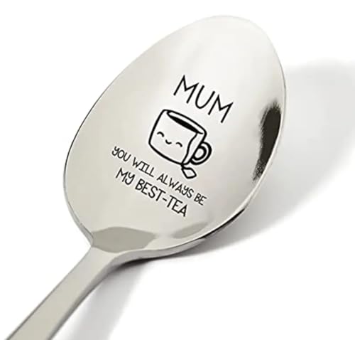 Lustiger Teelöffel zum Muttertag, Aufschrift "Youl'll Always Be My Best Tea", lustiges Geschenk für Mama von BestaFiesta