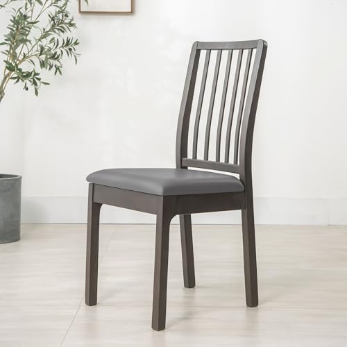 Bestcovers 100% wasserdichter elastischer Stuhlsitzbezug aus PU-Leder – Schutz für Ihre Stühle und modernes Design (Grau) von Bestcovers