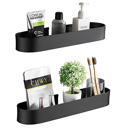 Bestdon Duschablage Ohne Bohren, Duschregal Badregal Aluminium Selbstklebendem Duschkorb Wandhängend Matte für Badezimmer, Rostfrei, Schwarz, 2 Stück Bestdon Duschablage Ohne Bohren, Duschregal Badregal Aluminium Selbstklebendem Duschkorb Wandhängend Matte für Badezimmer, Rostfrei, Schwarz, 2 Stück von Bestdon