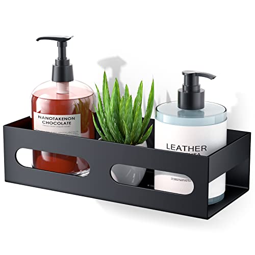 Bestdon Duschablage Ohne Bohren Schwarz, Selbstklebend Duschregal Badezimmer Regal, Badregal Shampoo Halter für Dusche Aufbewahrung, SUS304 Edelstahl, Rostfrei von Bestdon