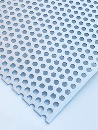 Lochblech Eloxiert E6/EV1 RV5-8 Aluminium 1,5mm Zuschnitt individuell auf Maß Silber Eloxiert (1000 mm x 100 mm) von Bestell_dein_blech