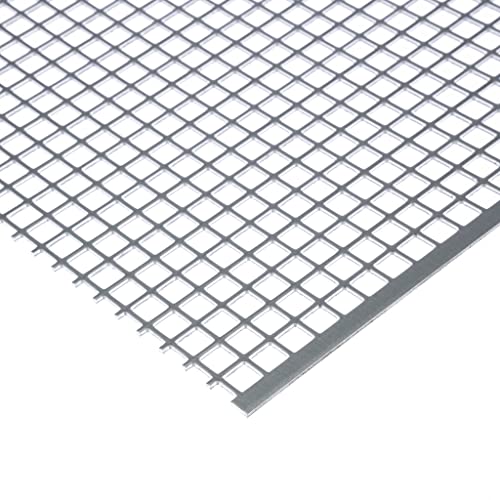 Lochblech Stahl Verzinkt QG 10-12, 2 mm stark Lautsprechergitter Individueller Zuschnitt nach Maß (1000 mm x 500 mm) von Bestell_dein_blech