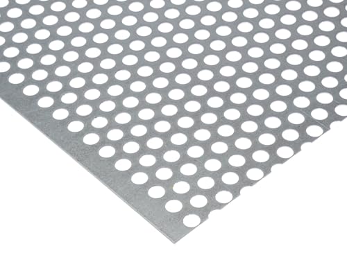 Lochblech Stahl Verzinkt RV 8-12 1,5 mm stark Individueller Zuschnitt nach Maß (1000 mm x 100 mm) von Bestell_dein_blech