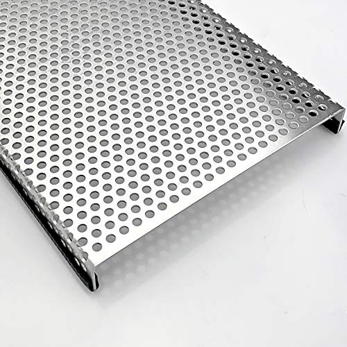 Aluminium 1,5mm dick Terrariumabdeckung mit Kantenschutz Lochblech RV 5-8 Schutzgitter, Größe nach Maß (1000mm x 400mm) von Bestell_dein_lochblech