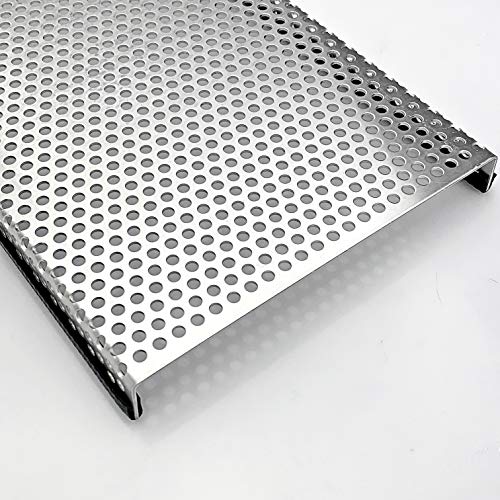 Aluminium 1,5mm dick Terrariumabdeckung mit Kantenschutz Lochblech RV 5-8 Schutzgitter, Größe nach Maß (600mm x 350mm) von Bestell_dein_lochblech