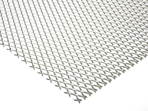 Aluminium Streckgitter 16x6,5x1x1 Alu 1 mm dick Streckmetall Gitter Lochblech Zuschnitt nach Maß (1000 mm x 500 mm) von Bestell_dein_lochblech