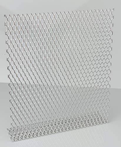 Aluminium Streckmetall 16 mm x 8 mm x 1,5 mm Drahtgitter NEU (1000 mm x 150 mm) von Bestell_dein_lochblech