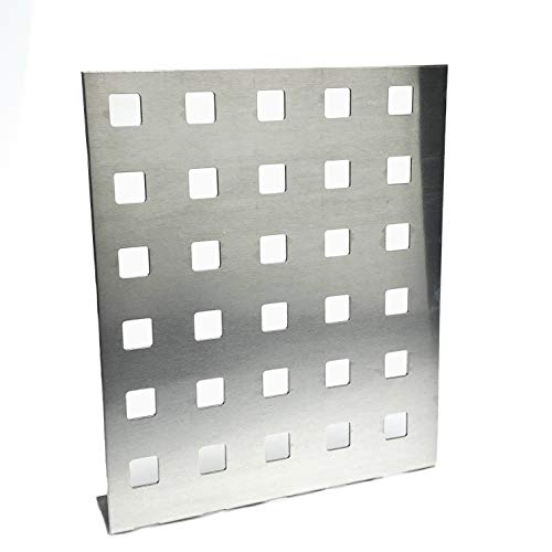 Balkongeländer Füllung Aluminium Lochblech QG20-50 Alu 2 mm dick Balkon Treppen Geländer Füllung Gitter Alublech Zuschnitt nach Maß (1000 mm x 200 mm) von Bestell_dein_lochblech