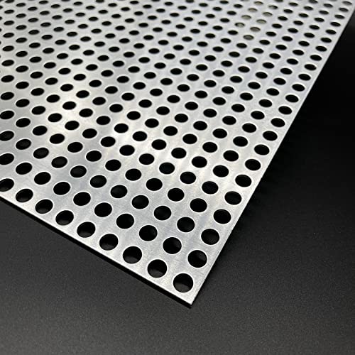 Bestell_dein_lochblech Aluminium Lochblech RG 10-15 2mm dick Zuschnitt individuell auf Maß NEU (500 mm, 500 mm) von Bestell_dein_lochblech
