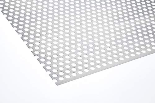 Bestell_dein_lochblech Aluminium RV10-15 2mm Lochblech Zuschnitt individuell auf Maß NEU günstig (1000 mm x 350 mm) von Bestell_dein_lochblech