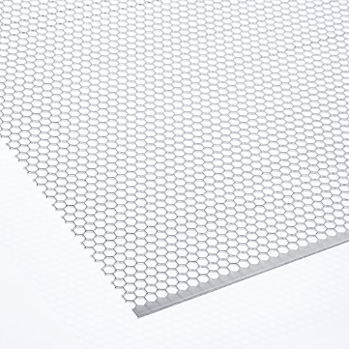 Lochblech Hexagonal Aluminium (HV6-6,7) 1,5mm dick Zuschnitt individuell auf Maß NEU günstig (1000 mm x 400 mm) von Bestell_dein_lochblech