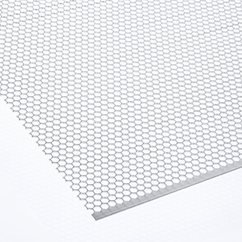 Lochblech Hexagonal Aluminium (HV6-6,7) 1,5mm dick Zuschnitt individuell auf Maß NEU günstig (1000 mm x 500 mm) von Bestell_dein_lochblech