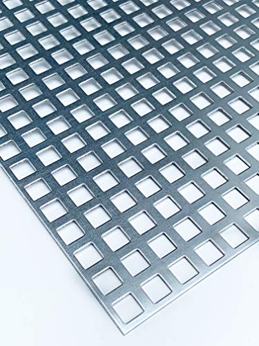 Lochblech Verzinkt QG10-15 Stahl Verzink 2,0 mm dick Zuschnitt individuell auf Maß NEU günstig (1000 mm x 100 mm) von Bestell_dein_lochblech