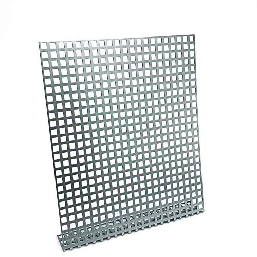 Stahl Lochblech HV2-2,5 Farbig Schwarz RAL 9005 Stahl 1 mm dick Hexagonal  Gitter Zuschnitt nach Maß (500 mm x 50 mm)