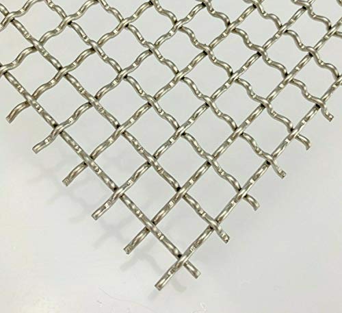 Wellengitter Edelstahl MW 10x10 Gitter V2A 2mm - Zuschnitt nach Maß (1000 mm x 350 mm) von Bestell_dein_lochblech