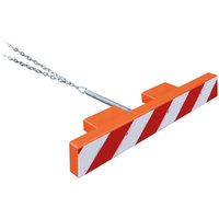 Eichinger® Gabelzinken-Schutzbalken 1000 mm, rot-weiße Warnmarkierung, reinorange von Eichinger®