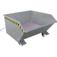 Eichinger® Spänebehälter mit Lochblech-Boden und Ablasshahn, 1000 kg, 300 Liter, feuerverzinkt von Eichinger®