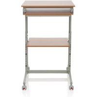 hjh OFFICE Computertisch / Schreibtisch WORKSTATION, grau / buche von hjh OFFICE
