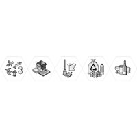 stumpf® Sixco Piktrogramme Set = 5 Motive, schwarzer Druck von stumpf®