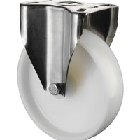BS ROLLEN Transportrolle Kunststoff, Bockrolle, Gleitlager, Platte, Ø x Breite 100 x 30 mm, TK 130 kg von BS ROLLEN