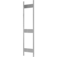 T-Profil-Rahmen MULTIplus für SCHULTE Fachbodenregal, lichtgrau, vormontiert, 3 Tiefenriegel, HxT 2.500 x 600 mm von SCHULTE