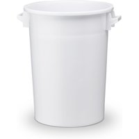 Kunststofftonne, weiß, 100 Liter von ALPHA Paletten