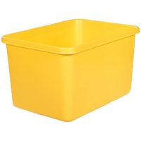 Rechteckbehälter L, geschlossen, gelb, 991x686x601 mm von ALPHA Paletten