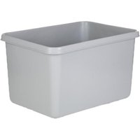 Rechteckbehälter L, geschlossen, grau, 991x686x601 mm von ALPHA Paletten