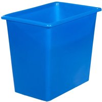Rechteckbehälter S, geschlossen, blau, 660x432x575 mm von ALPHA Paletten