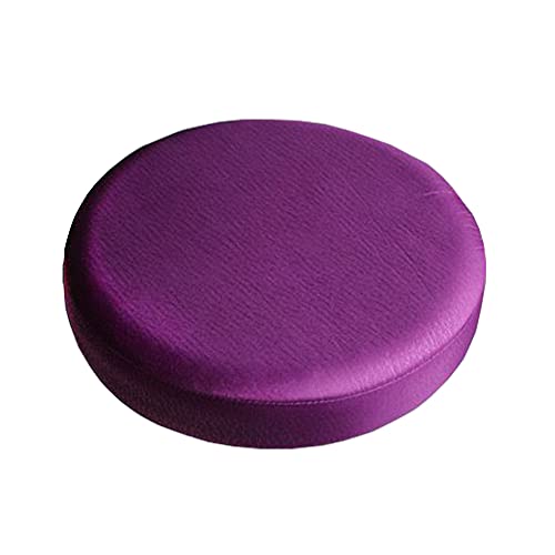 Bestenrose Hocker Bezug Stretch Schutzbezug Runder Hockerbezug Sitzkissen Schutzhocker für Barhocker Salon Bürostühle Universal Stuhlbezug Keine Rückenlehne (40cm, Violett) von Bestenrose