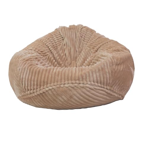Bestenrose Keine Füllung Sitzsackstuhl für Kinder und Erwachsene nur Bezug für Sofa-Stofftiere (Khaki, M) von Bestenrose
