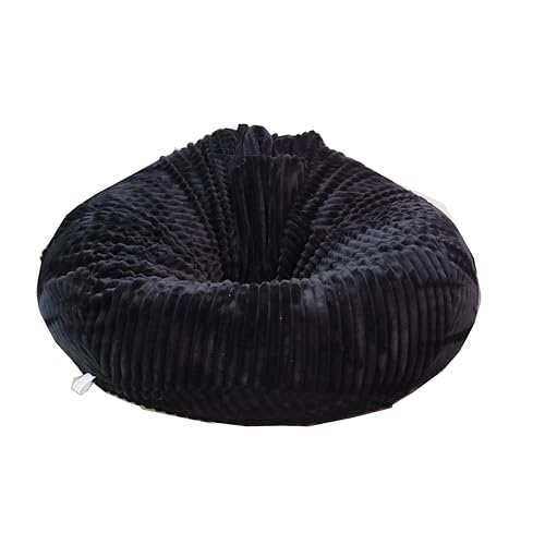 Bestenrose Keine Füllung Sitzsackstuhl für Kinder und Erwachsene nur Bezug für Sofa-Stofftiere (Schwarz, Größe XL) von Bestenrose