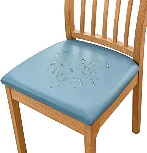 Bestenrose Stuhlbezug Sitzfläche stuhlhussen wasserdicht Stretch PU Leder Bezug für Stühle Sitzbezüge für Esszimmerstühle Abwaschbar Schonbezug Stuhl Hussen für Stühle von Bestenrose