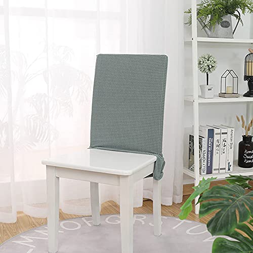 Bestenrose Stuhllehne Stuhlhussen Stretch Stuhlrückenabdeckung Jacquard Rückenlehnenbezug mit Rock Stretch Abnehmbare Waschbar Universal Stuhlhussen Rückenlehne für Esszimmer Hotel (Hellgrün, 1er Set) von Bestenrose