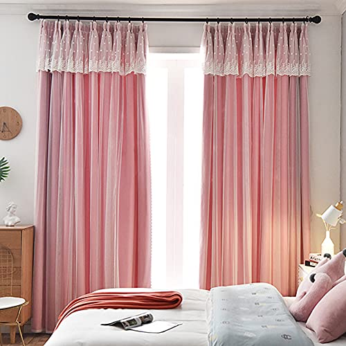 Bestenrose Vorhang Blickdicht Doppelvorhang Kinderzimmer Vorhänge Mit Kräuselband Gardinen Verdunkelungsvorhang für Kinderzimmer Junge Mädchen Schlafzimmer Wohnzimmer 1 Stücke (Rosa, B200 x H270 cm) Bestenrose Vorhang Blickdicht Doppelvorhang Kinderzimmer Vorhänge Mit Kräuselband Gardinen Verdunkelungsvorhang für Kinderzimmer Junge Mädchen Schlafzimmer Wohnzimmer 1 Stücke (Rosa, B200 x H270 cm) von Bestenrose