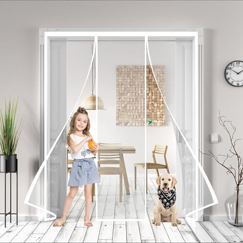 Fliegengitter für tür 175x210cm Insektenschutz Magnet Fliegenvorhang, Hände frei, Fliegengitter Magnetvorhang für Türen, für Innenhof Eingangs Schlafzimmer tür Weiß Fliegengitter für tür 175x210cm Insektenschutz Magnet Fliegenvorhang, Hände frei, Fliegengitter Magnetvorhang für Türen, für Innenhof Eingangs Schlafzimmer tür Weiß von Bestes