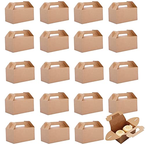 20 Stück Food Schachtel, Kuchen Geschenkbox, Food Verpackung Karton, Verpackungsboxen, Food Geschenkschachtel Papier, Kraftpapier Faltschachtel, Für Brathähnchen, Kuchen, Kekse, Pizza von Bestevery