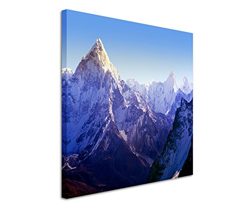 Fotokunst quadratisch 60x60cm Landschaftsfotografie – Beeindruckender Mount Everest von Bestforhome GmbH
