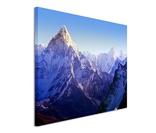 Modernes Bild 120x80cm Landschaftsfotografie – Beeindruckender Mount Everest von Bestforhome GmbH