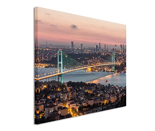 Bestforhome GmbH Modernes Bild 120x80cm Urbane Fotografie – Legendäre Bosporusbrücke in Istanbul von Bestforhome GmbH