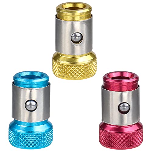 Bestgle magnetizer ring 3 stück ​schraubendreher magnetring anti rutsch für magnetisch 1/4" bithalter schraubendreher bitsaluminiumlegierung von Bestgle