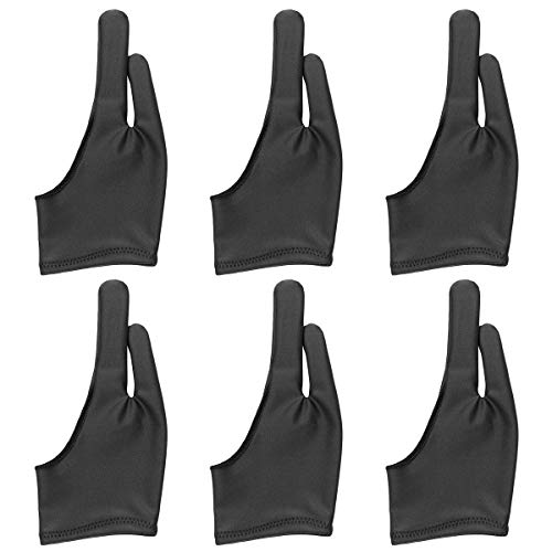 Bestgle 6 Stück Künstlerhandschuh, Zeichenhandschuh Handschuhe, 2 Finger, Verwendung links und rechts für Softbox, Grafiktablett, Display mit Eingabestift Bestgle 6 Stück Künstlerhandschuh, Zeichenhandschuh Handschuhe, 2 Finger, Verwendung links und rechts für Softbox, Grafiktablett, Display mit Eingabestift von Bestgle