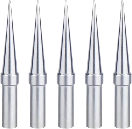 Bestgle Lötspitze, 5 Stück, Lötspitze Conico 0,4 mm, Ersatz, Lötspitzen, Kupfer, vernickelt, anwendbar für Weller WESD51 WES51 WES50 Bestgle Lötspitze, 5 Stück, Lötspitze Conico 0,4 mm, Ersatz, Lötspitzen, Kupfer, vernickelt, anwendbar für Weller WESD51 WES51 WES50 von Bestgle