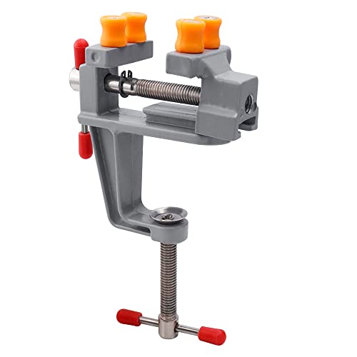Bestgle Mini Schraubstock Tisch 360° Drehung Klemme Bank für Kleine Handwerk Künstlerische Schreinerei Stahl Robuste Zubehör von Bestgle