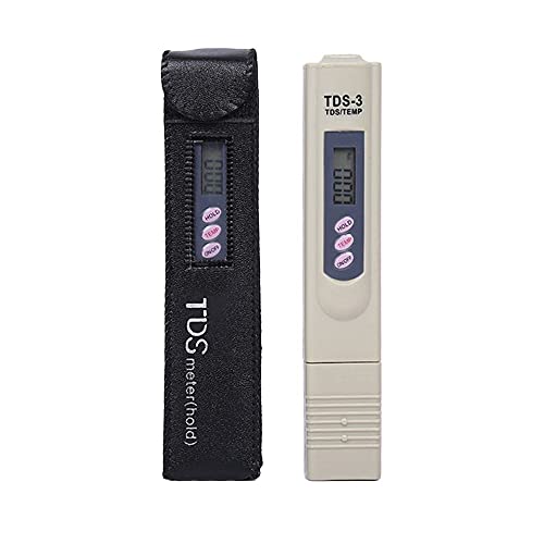 Bestgle TDS Temperaturprüfer für Aquarium, Hydroponik, Wasserqualitätstest, 0-14 pH, 0-19990 ppm, automatische Kalibrierung, genaues TDS-Messgerät von Bestgle