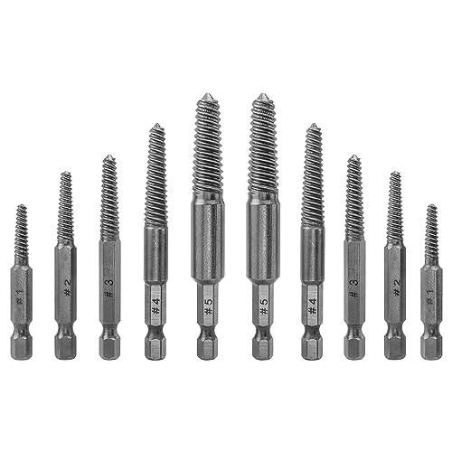 Bestgle schraubenausdreher set 10 stück screw extractor set 6.35mm schaft schrauben ausdrehwerkzeug für abisolierte gebrochene beschädigte schrauben Bestgle schraubenausdreher set 10 stück screw extractor set 6.35mm schaft schrauben ausdrehwerkzeug für abisolierte gebrochene beschädigte schrauben von Bestgle